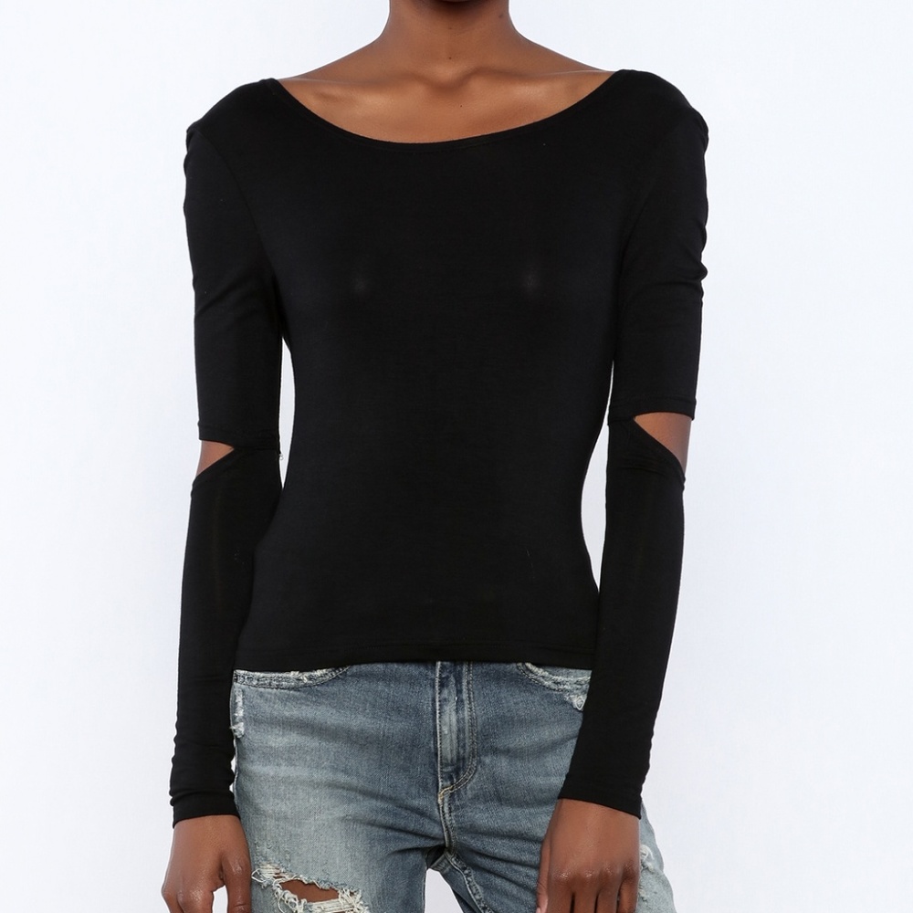 NWT Lovecat Cut Out Low Back Top - Picture 2 of 5